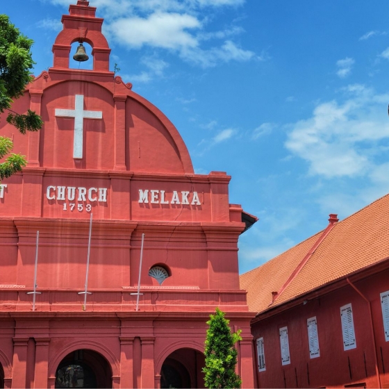 世界遺産マラッカ観光_オランダ広場